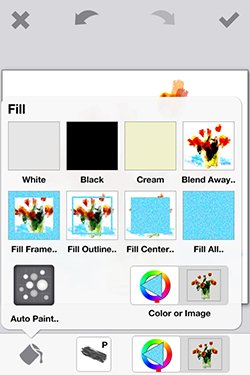 photoViva app draw on pictures fill menu