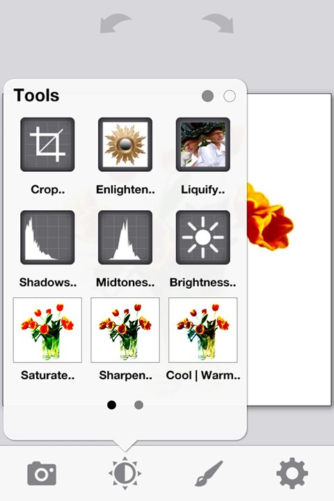 photoViva app draw on pictures tools menu 1