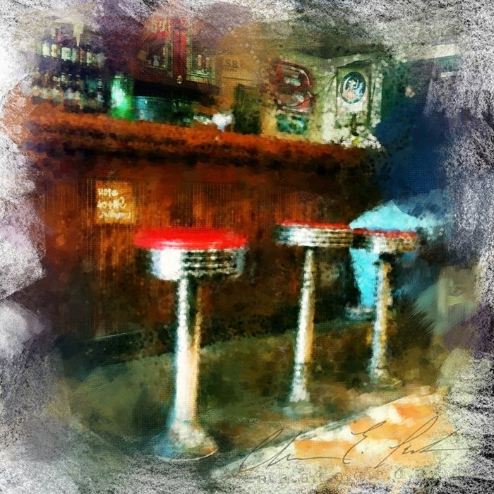 photoViva app draw on picture of a bar from flickr